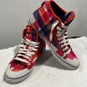 Adidas retro plaid women's 8.5